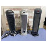 (3X) TOWER HEATERS - 2 LASKO, 1 HAMILTON; WORK