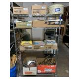 4-TIER WIRE METRO-STYLE ROLLING RACK