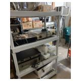 4-TIER HARD PLASTIC STORAGE RACK