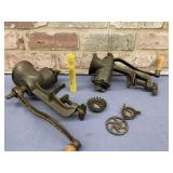 (2 PCS) VINTAGE MEAT GRINDERS - 1 PURITAN,