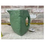 VINTAGE GREEN NILOAK POTTERY PITCHER