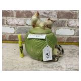 VINTAGE PLAYFUL KITTENS WITH YARN BALL COOKIE JAR