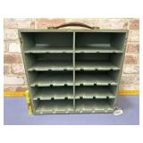 PAINTED WOOD MAIL SORTER