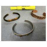 (3 PCS) CUFF BRACELETS - 1 COPPER, 2 COPPER