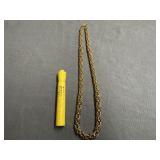 VINTAGE GOLD TONE CHUNKY NECKLACE