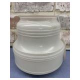 VINTAGE GLASS LIGHT FIXTURE WITH HOBNAIL-STYLE