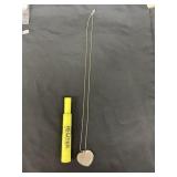 STERLING PENDANT & CHAIN - BOTH MARKED MILOR