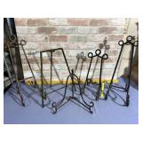 (5 PCS) ASSORTED METAL TABLETOP EASELS