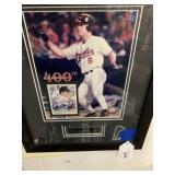 FRAMED & MATTED CAL RIPKEN JR. PHOTO & CARD
