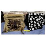 2  PIN COLLECTING BAGS WITH A LOT OF COLLECTIBLE