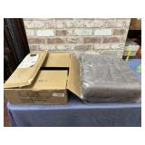 WEIGHTED BLANKET - GRAY (NIP); AMAZON BASICS