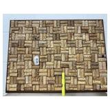 FRAMED WINE CORK WALL ART;  24' X 18'