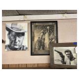 (3 PCS) WALL ART - JOHN WAYNE CANVAS,