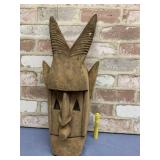 HAND CARVED WOODEN TRIBAL MASK