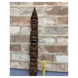 CARVED WOODEN TIKI TOTEM WALL ART