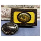 (2 PCS) VINTAGE TRINKET BOXES - 1 KNICKERBOCKER