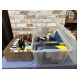 (BOX & TUB LOT) LARGE SELECTION OF OFFICE SUPPLIES