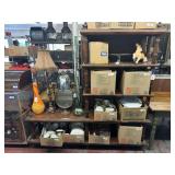 MID-CENTURY L-SHAPED DISPLAY SHELF