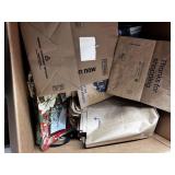LARGE UHAUL BOX WITH ASSORTED BAGS / SACKS