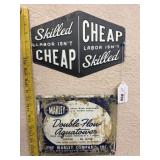 (2 PCS) VINTAGE-STYLE  METAL SIGNS
