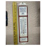 VINTAGE METAL ADVERTISING THERMOMETER FOR