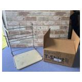 (2 PCS) PARTIAL BOX OF CARRY OUT BAGS & STAND