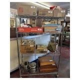 4-TIER WIRE METRO-STYLE ROLLING RACK