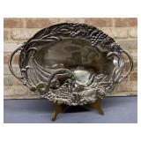LENOX LARGE METAL CORNUCOPIA HANDLED TRAY
