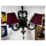 GOTHIC CAST IRON LIGHT FIXTURE - WALL MOUNT
