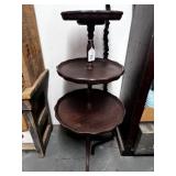 VINTAGE 3-TIERED SERVING TABLE; PRIMARILY FOR TEA