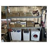 TWO-TIER ADJUSTABLE METAL INDUSTRIAL SHELF