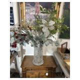 LARGE CUT CRYSTAL VASE