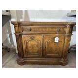 FRENCH PROVINCIAL WALNUT WOOD SIDE CABINET