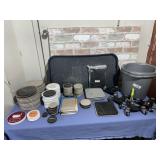 GROUP LOT: BUCKET WITH FURNITURE MOVERS,