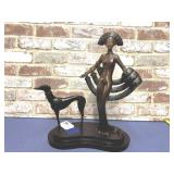 ART DECO BRONZE SCULPTURE 'ELEGANCE' BY