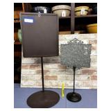 (2 PCS)  METAL COUNTERTOP SIGN DISPLAYS