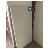 HARD PLASTIC FOLDING TABLE,  48' X 24'