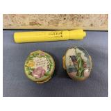 (2 PCS) HALCYON DAYS ENAMEL BOXES DESIGNED