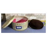 LADIES HAT BOX WITH CHARTERCLUB HAT