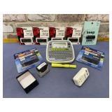 BOX LOT: OFFICE SUPPLIES - LABEL MAKER, LABEL