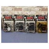 BOX OF 4 KISS ALIVE ACTION FIGURES BY MCFARLANE