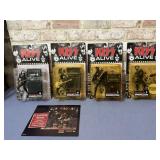 BOX OF 4 KISS ALIVE ACTION FIGURES BY MCFARLANE