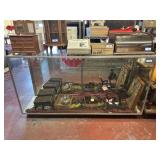 LARGE MIRROR BACK FLOOR LEVEL DISPLAY CASE