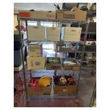 4-TIER WIRE METRO-STYLE ROLLING RACK