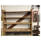 2 PC LARGE RUSTIC WOOD OPEN DISPLAY