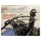 SCRAP METAL MOTORCYCLE SCULPTURE