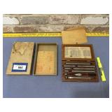 LUFKIN MICROMETER SET IN WOOD BOX