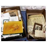 LARGE TOTE OF EPHEMERA; PHOTO'S, NEWSPAPER