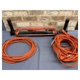 GROUP LOT: EXTENSION CORD & 3 BLACK LIGHTS