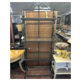 BAKER'S RACK W/ GLASS SHELVES; 30' x 16' x 76'
